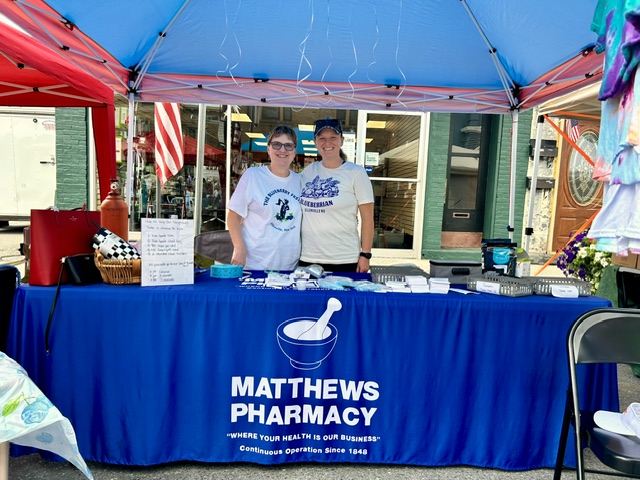 The Matthews Pharmacy table at a local community event